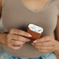 Genuine Leather Airpod Pro Protective Case in Brown