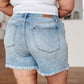 Jenny High Rise Cutoff Dad Shorts