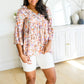 Let's Go Boho Floral Babydoll Top