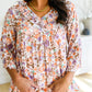 Let's Go Boho Floral Babydoll Top