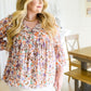 Let's Go Boho Floral Babydoll Top