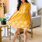 Marigold Embroidered Dress