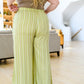 Never Underrated Striped Wide Leg Trousers