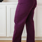 Petunia High Rise Wide Leg Jeans in Plum