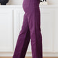 Petunia High Rise Wide Leg Jeans in Plum