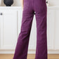 Petunia High Rise Wide Leg Jeans in Plum