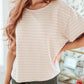 Textured Boxy Top in Taupe