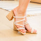 Walk the Walk Strappy Sandal in Ivory