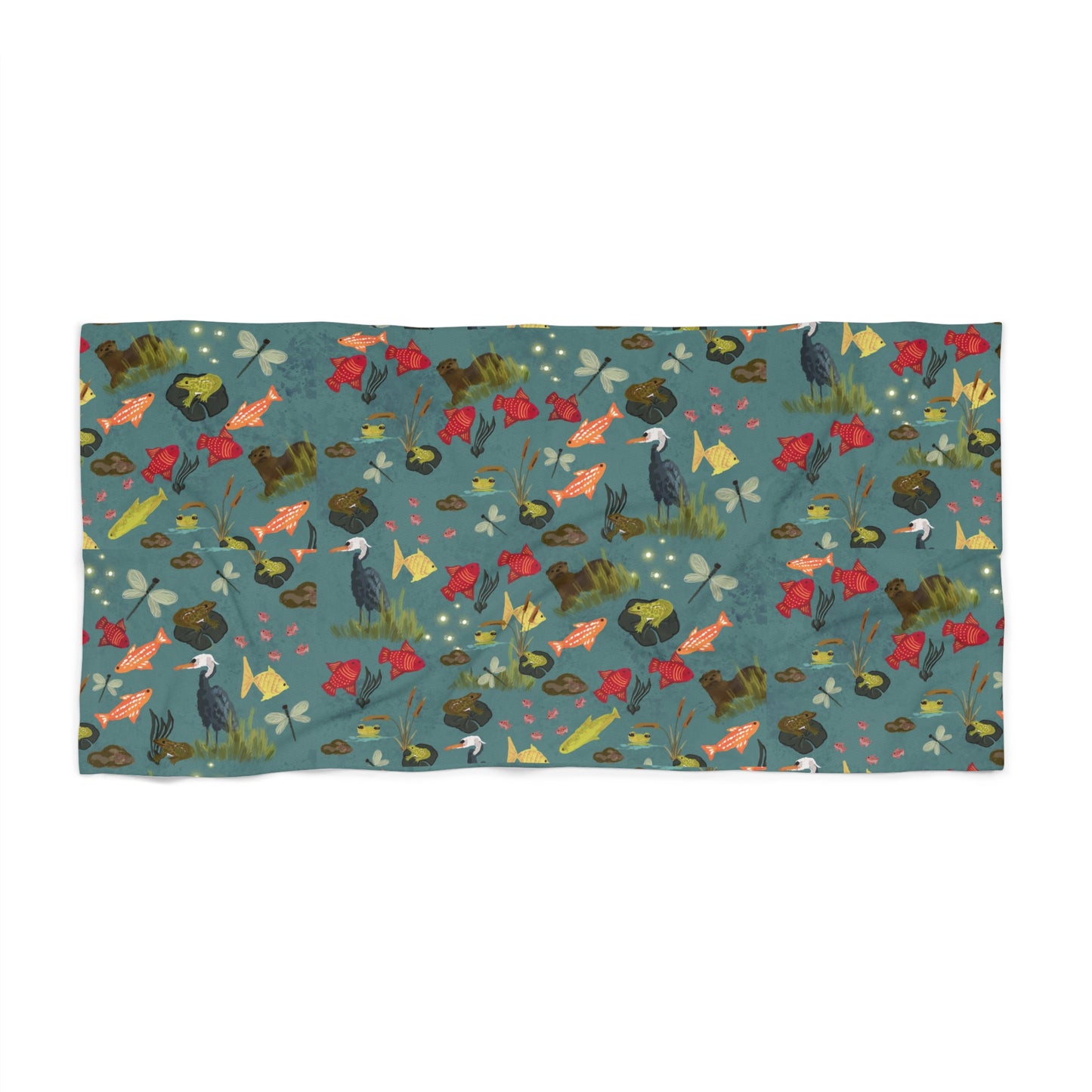 Pond life Beach Towel