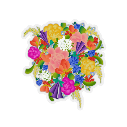 Kiss-Cut Sticker Floral bouquet