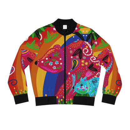 Mama Bear Women's Bomber Jacket (AOP)