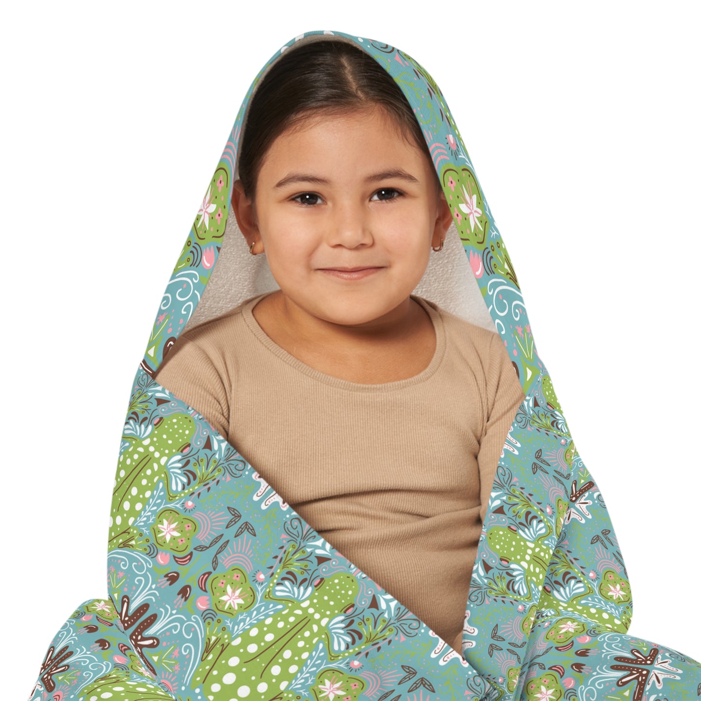 Many froggies Youth Hooded Towel