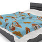 Koi Velveteen Plush Blanket