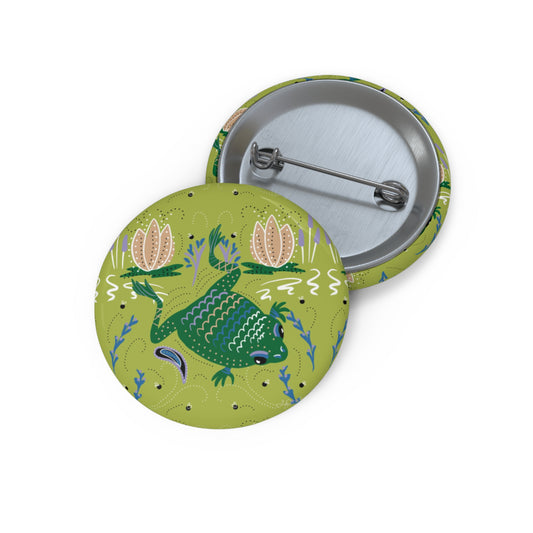 Frogging Custom Pin Buttons