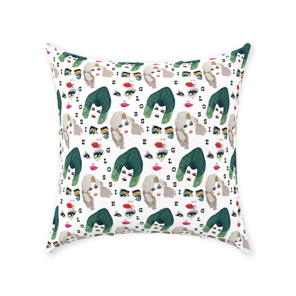 Glossie Throw Pillows