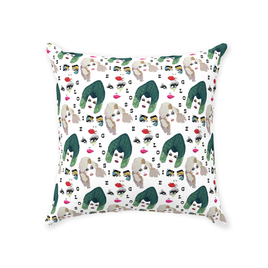 Glossie Throw Pillows