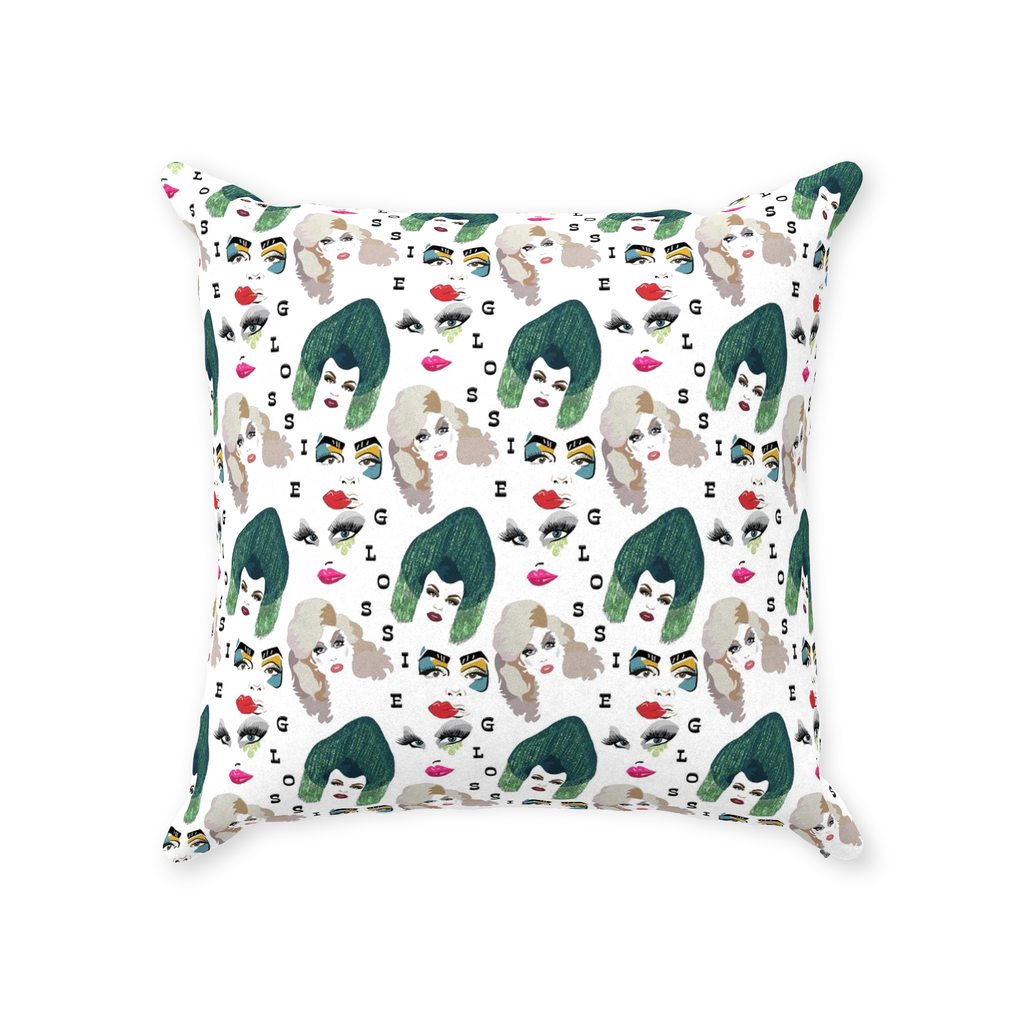 Glossie Throw Pillows