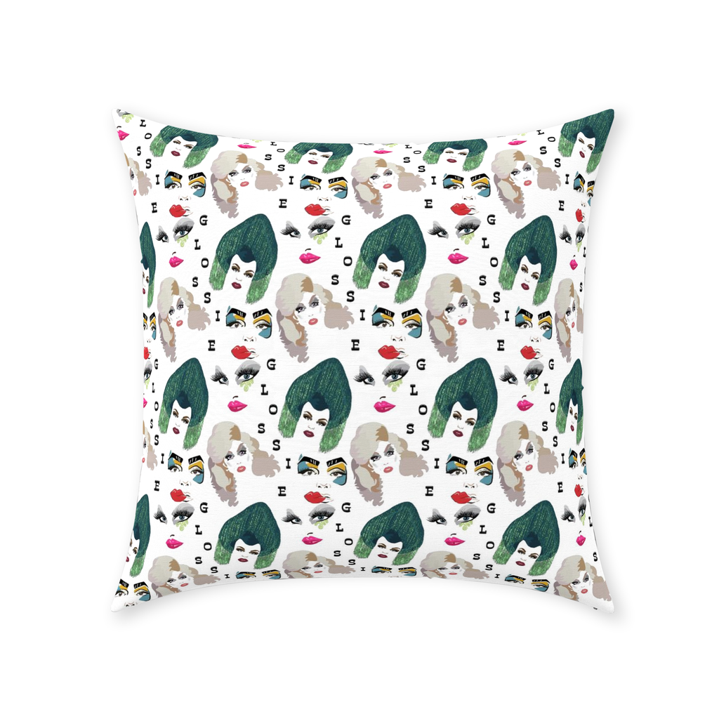 Glossie Throw Pillows