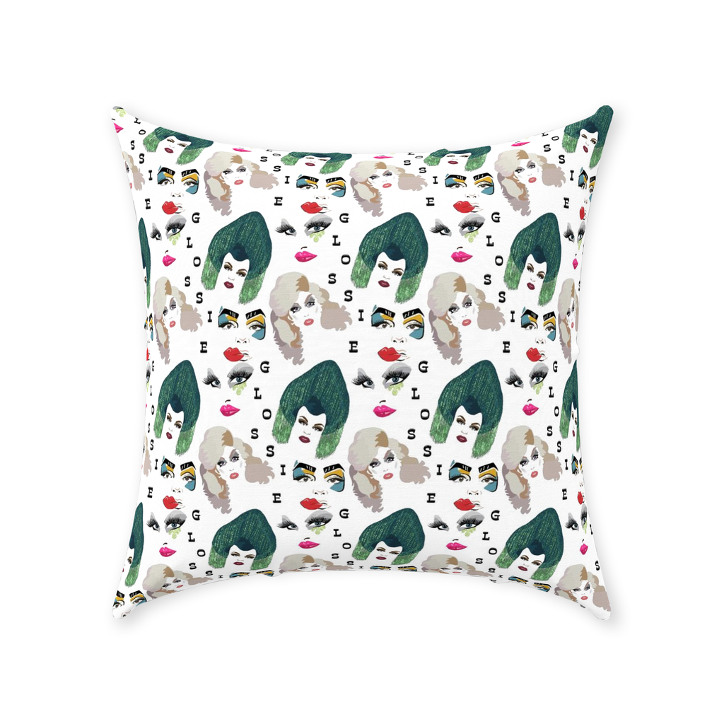 Glossie Throw Pillows