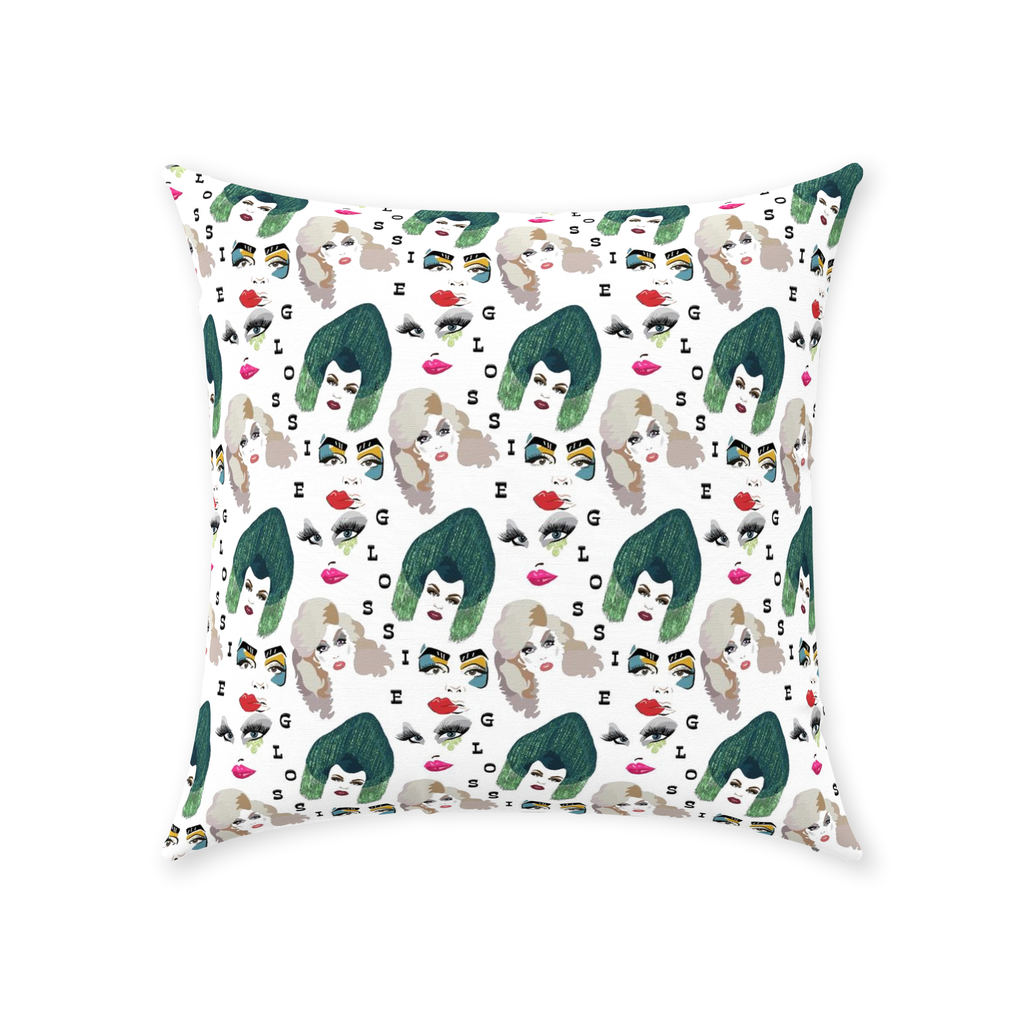 Glossie Throw Pillows