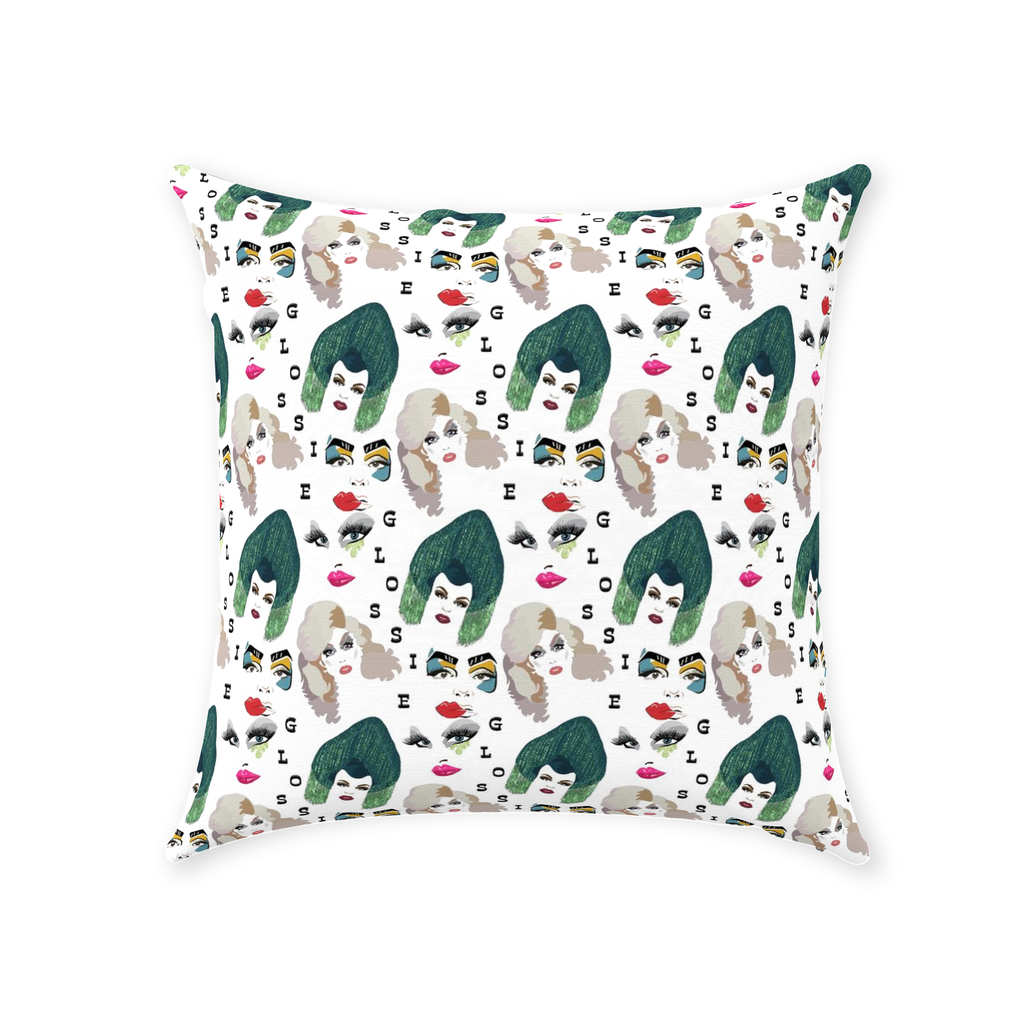 Glossie Throw Pillows