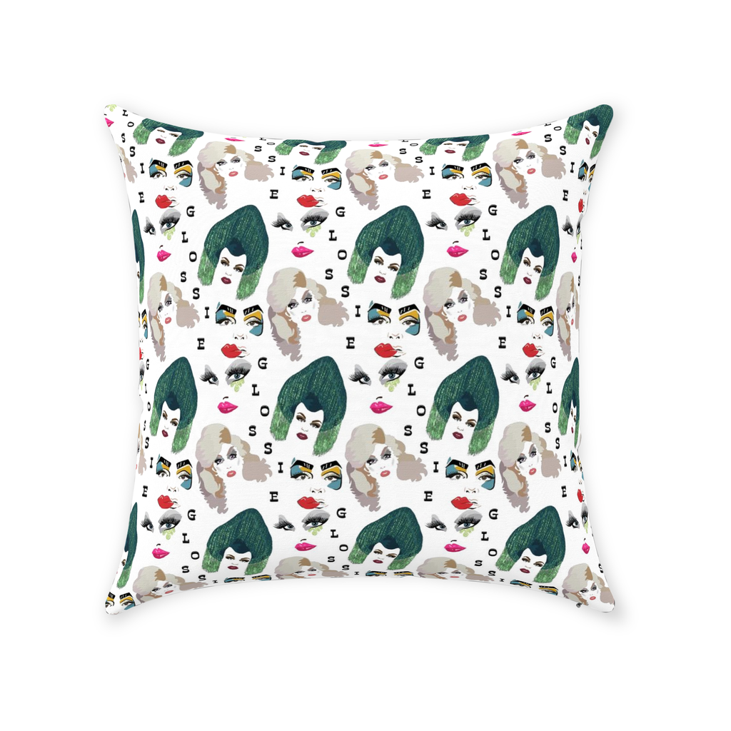 Glossie Throw Pillows