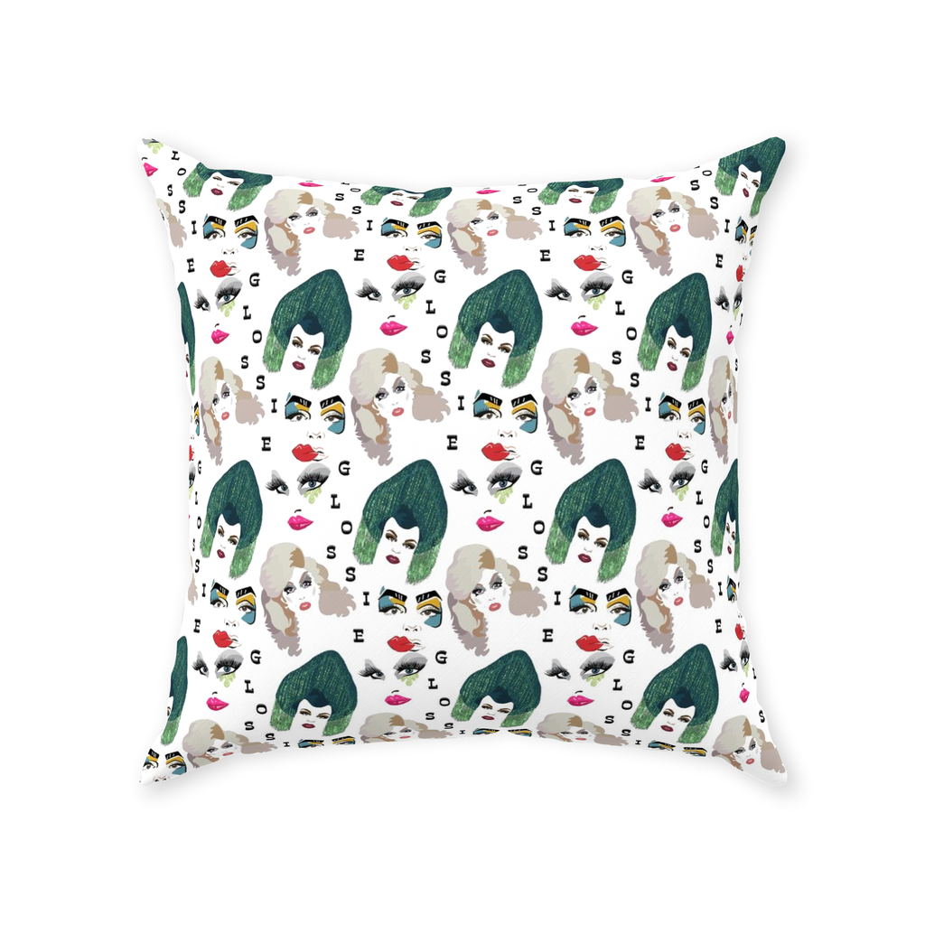 Glossie Throw Pillows