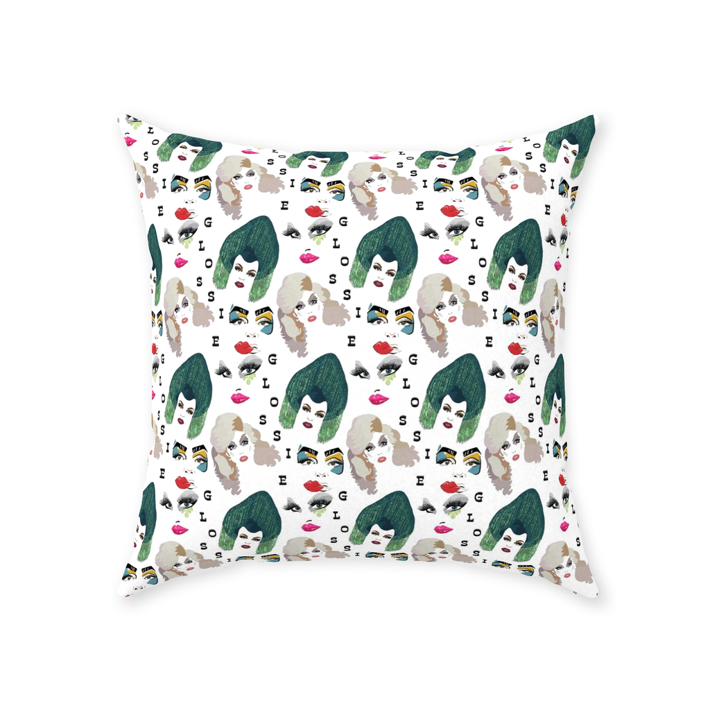 Glossie Throw Pillows