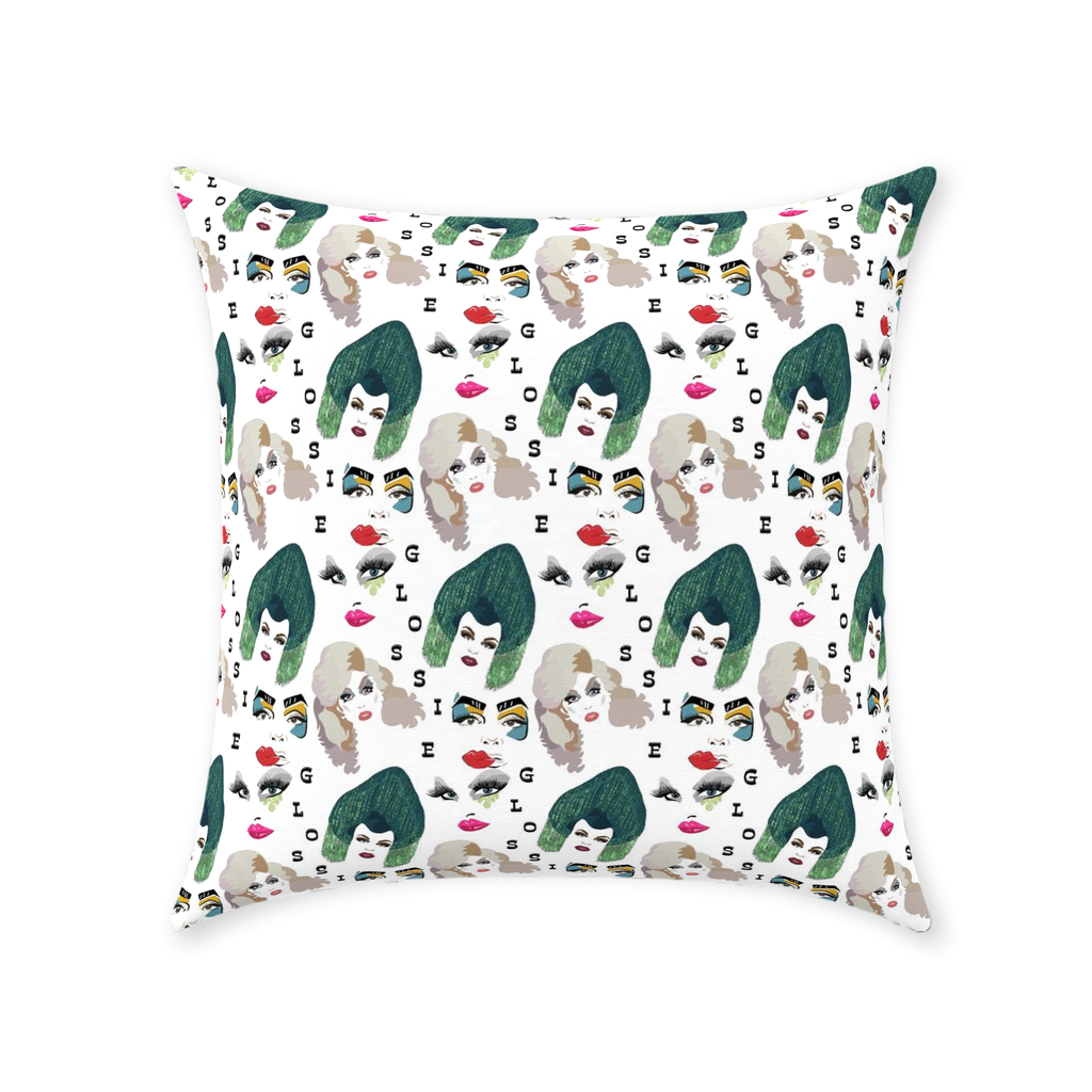 Glossie Throw Pillows