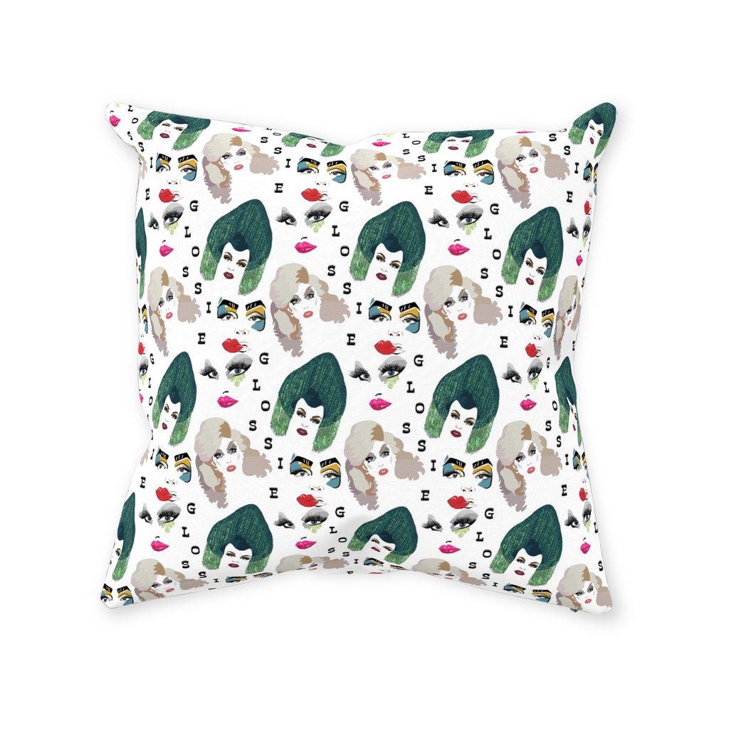 Glossie Throw Pillows